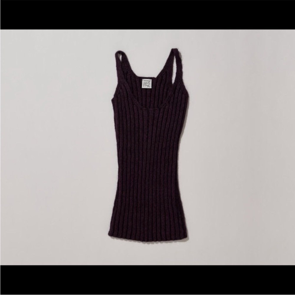 Baserange kid mohair cotton silk knit cami top